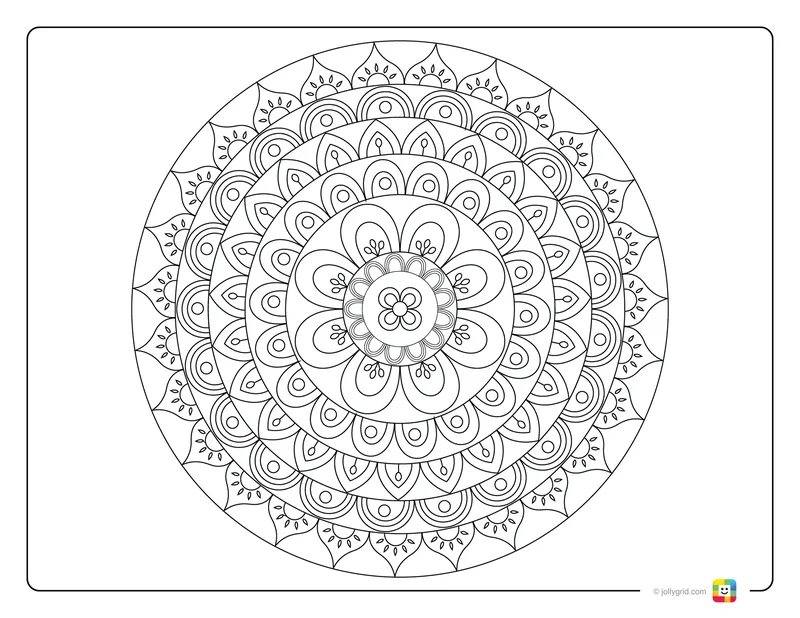 Patterns in Bloom Mandala