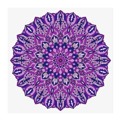Purple Theme Mandala