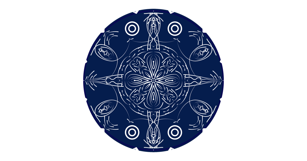 Navy Medallion